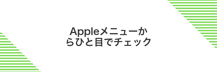 Appleメニューからひと目でチェック