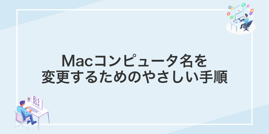 Macコンピュータ名を変更するためのやさしい手順