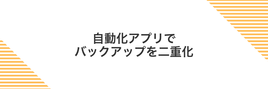 自動化アプリでバックアップを二重化