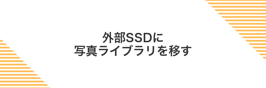 外部SSDに写真ライブラリを移す