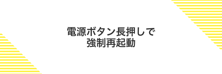 電源ボタン長押しで強制再起動