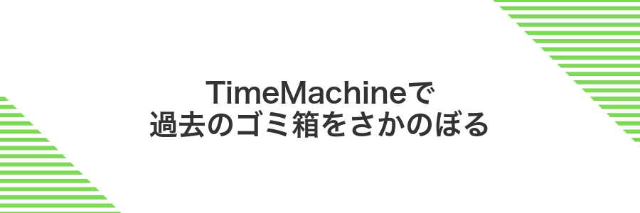 TimeMachineで過去のゴミ箱をさかのぼる