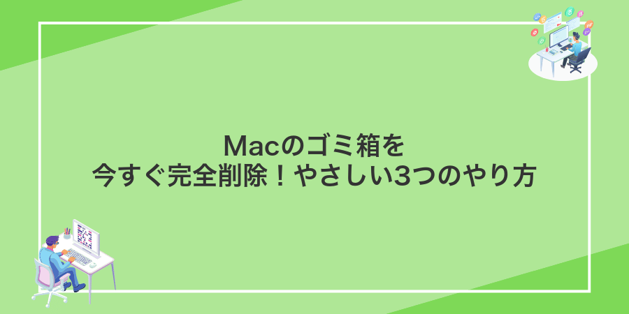 Macのゴミ箱を今すぐ完全削除!やさしい3つのやり方