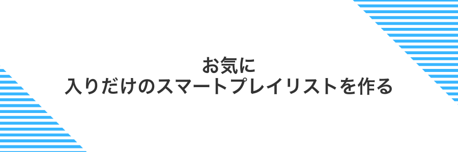 お気に入りだけのスマートプレイリストを作る