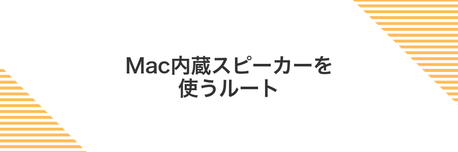 Mac内蔵スピーカーを使うルート