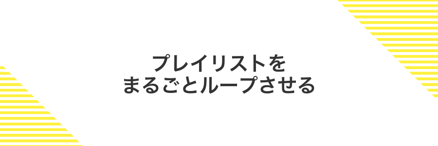 プレイリストをまるごとループさせる