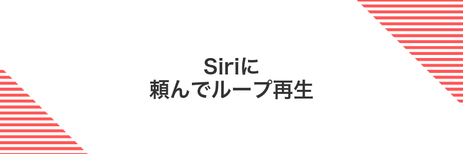 Siriに頼んでループ再生