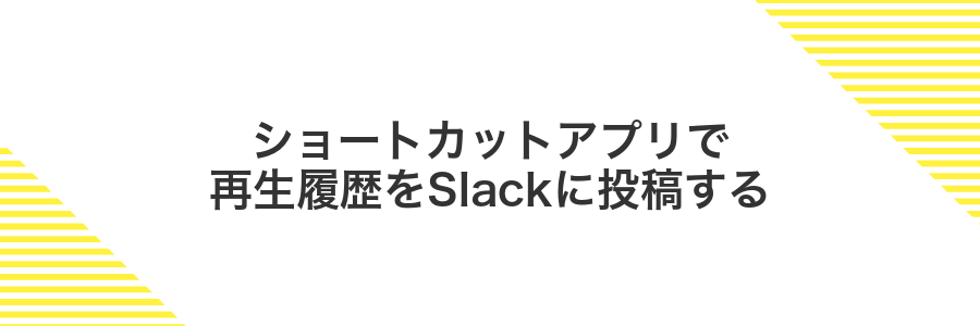 ショートカットアプリで再生履歴をSlackに投稿する