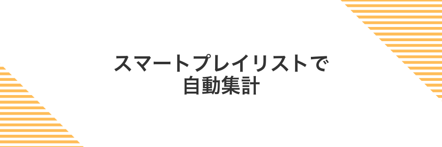 スマートプレイリストで自動集計