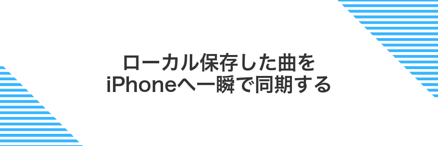 ローカル保存した曲をiPhoneへ一瞬で同期する