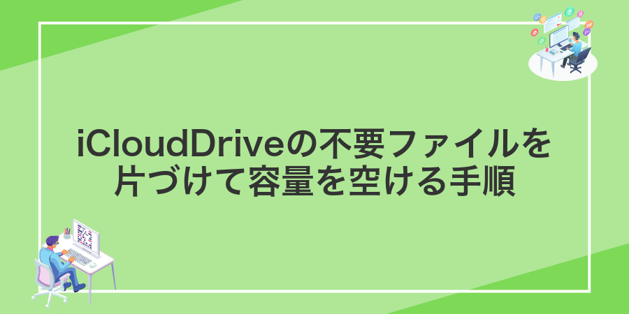 iCloudDriveの不要ファイルを片づけて容量を空ける手順