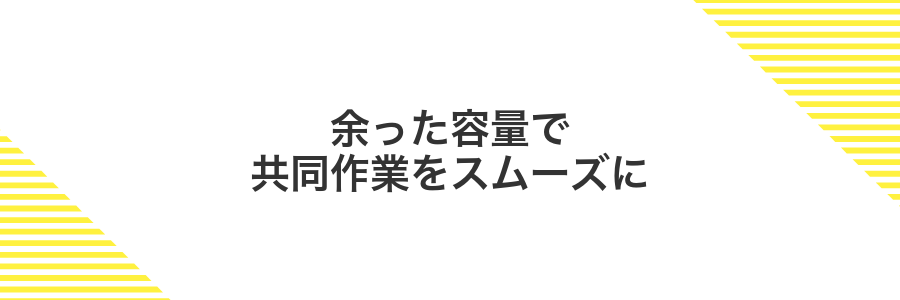 余った容量で共同作業をスムーズに