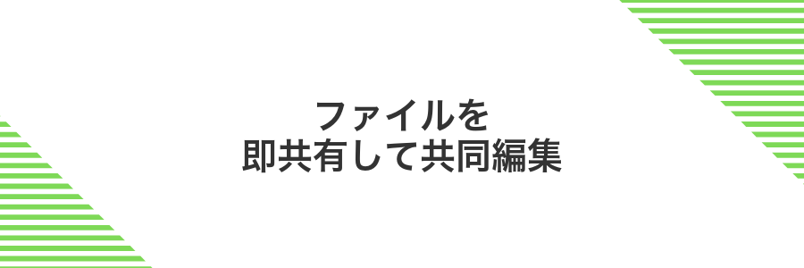 ファイルを即共有して共同編集