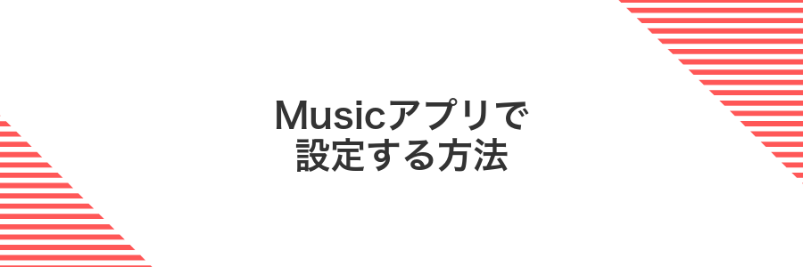 Musicアプリで設定する方法