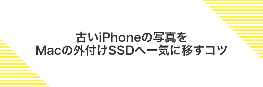 古いiPhoneの写真をMacの外付けSSDへ一気に移すコツ