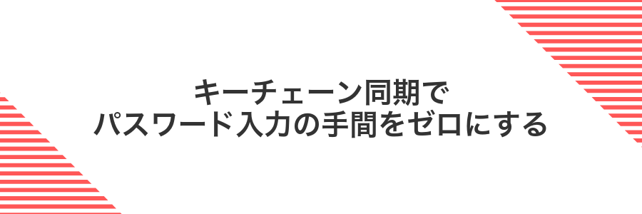 キーチェーン同期でパスワード入力の手間をゼロにする