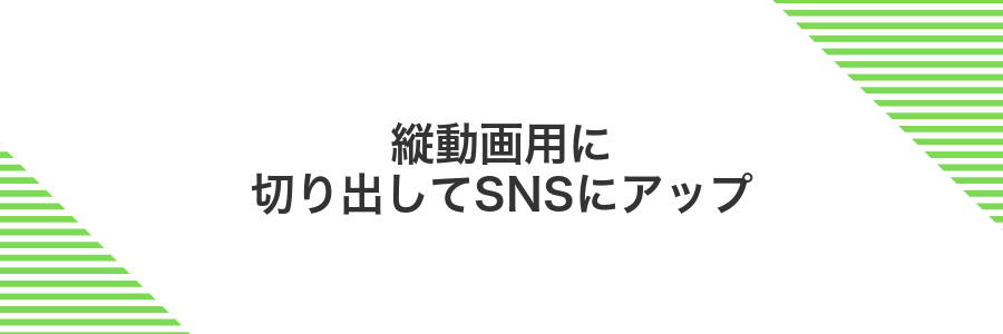 縦動画用に切り出してSNSにアップ