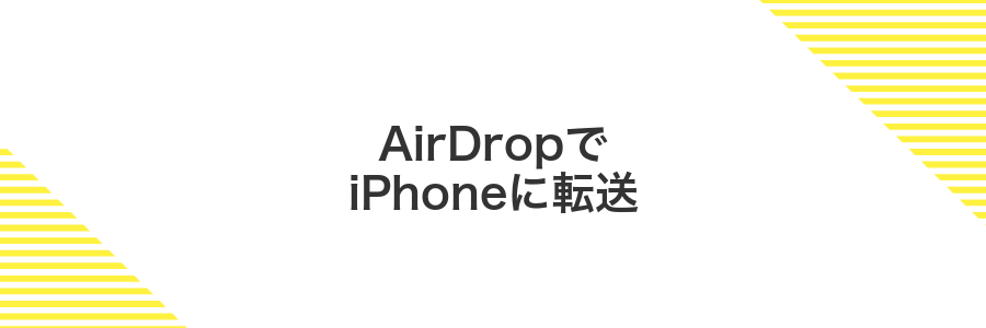 AirDropでiPhoneに転送