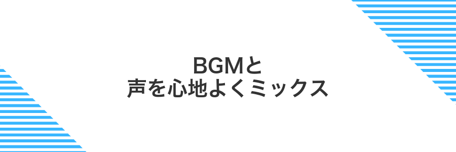 BGMと声を心地よくミックス