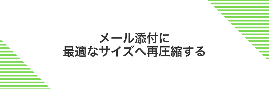 メール添付に最適なサイズへ再圧縮する