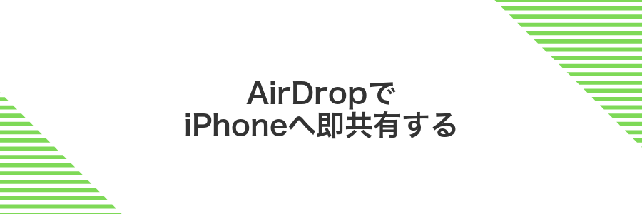 AirDropでiPhoneへ即共有する