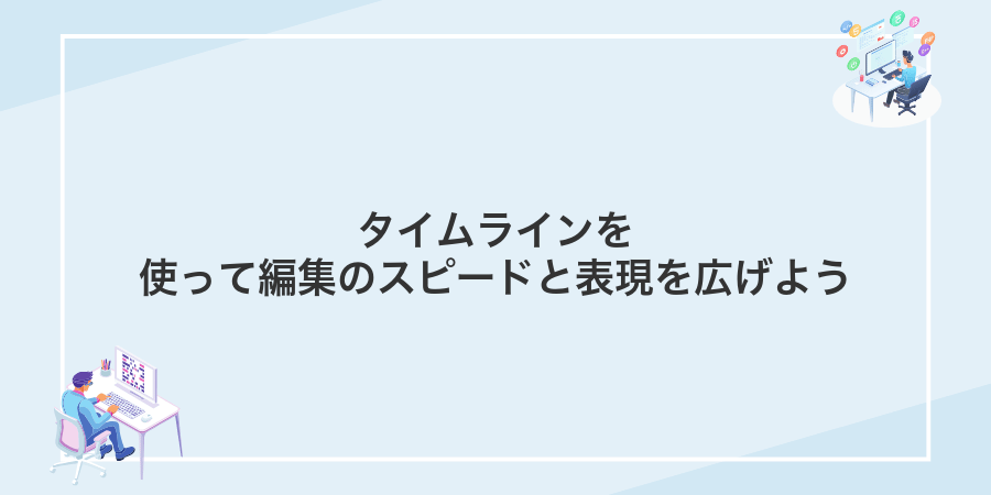 タイムラインを使って編集のスピードと表現を広げよう