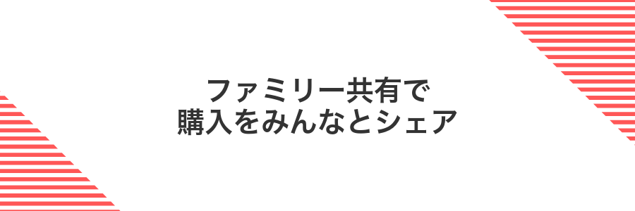 ファミリー共有で購入をみんなとシェア
