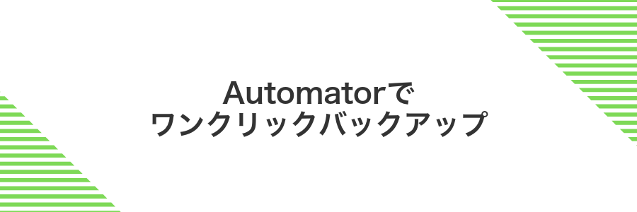 Automatorでワンクリックバックアップ