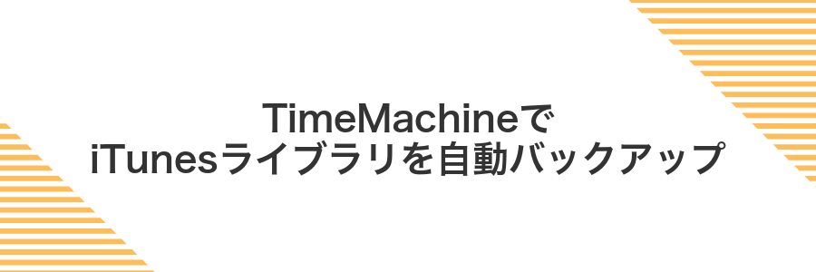 TimeMachineでiTunesライブラリを自動バックアップ