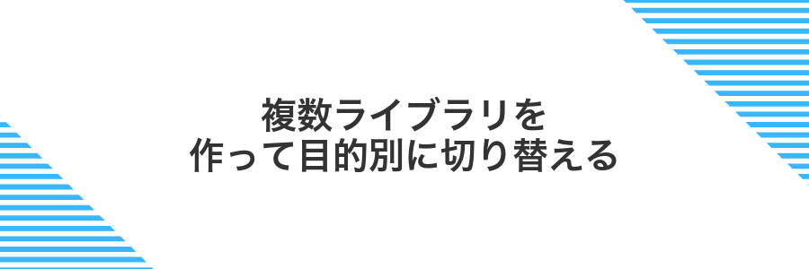 複数ライブラリを作って目的別に切り替える