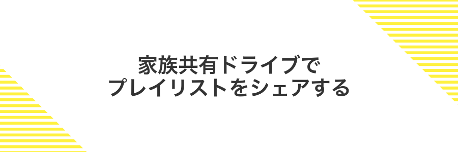 家族共有ドライブでプレイリストをシェアする