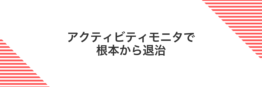 アクティビティモニタで根本から退治