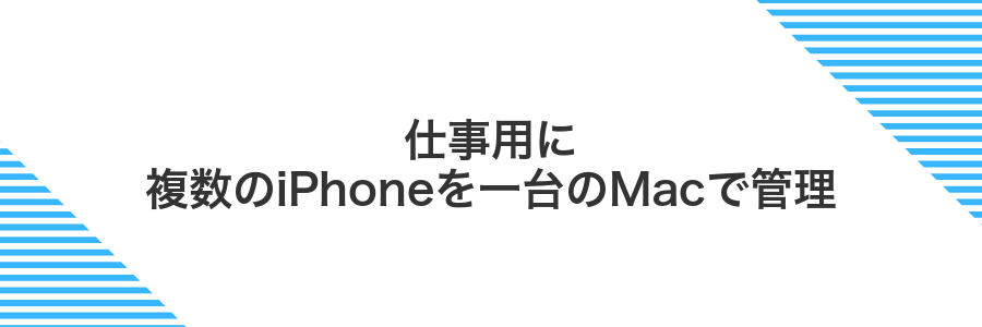仕事用に複数のiPhoneを一台のMacで管理