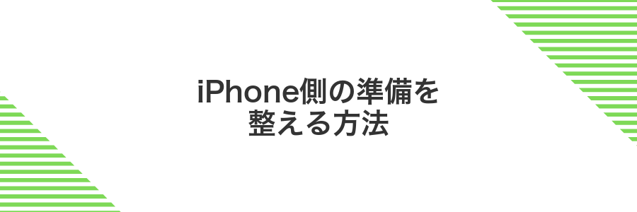 iPhone側の準備を整える方法