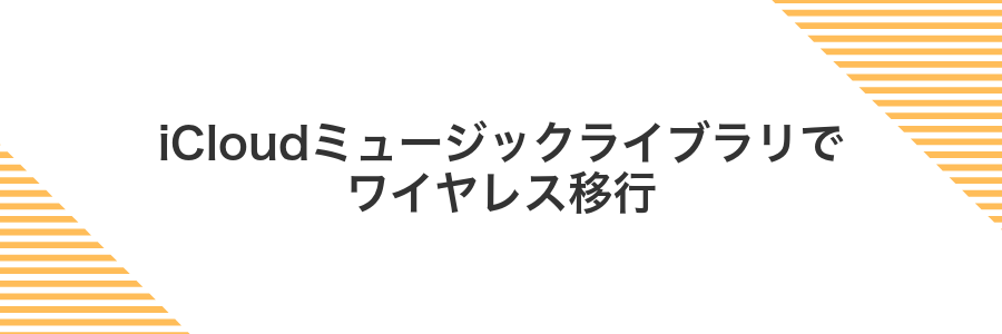 iCloudミュージックライブラリでワイヤレス移行