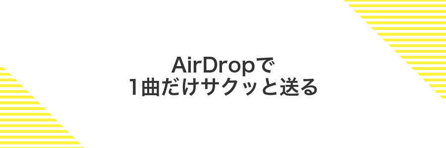 AirDropで1曲だけサクッと送る