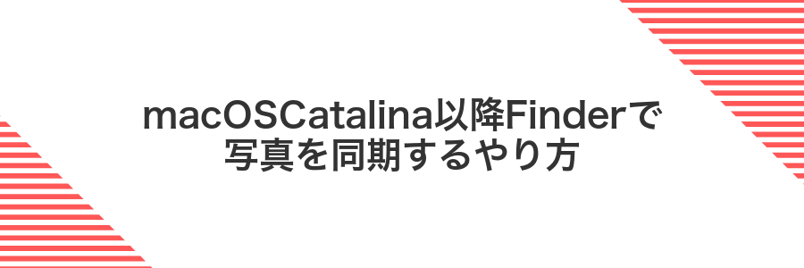 macOSCatalina以降Finderで写真を同期するやり方