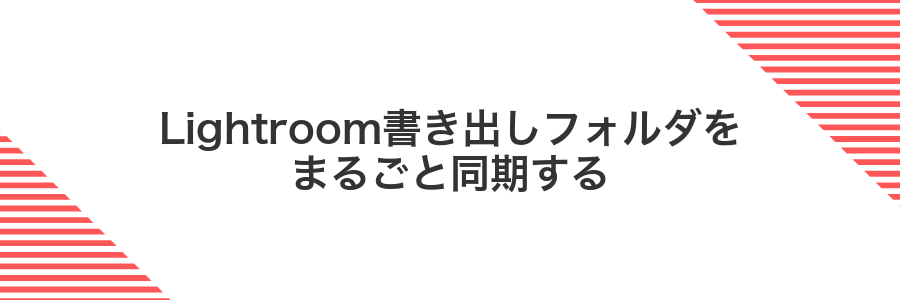 Lightroom書き出しフォルダをまるごと同期する