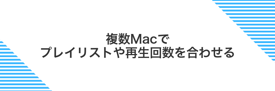 複数Macでプレイリストや再生回数を合わせる