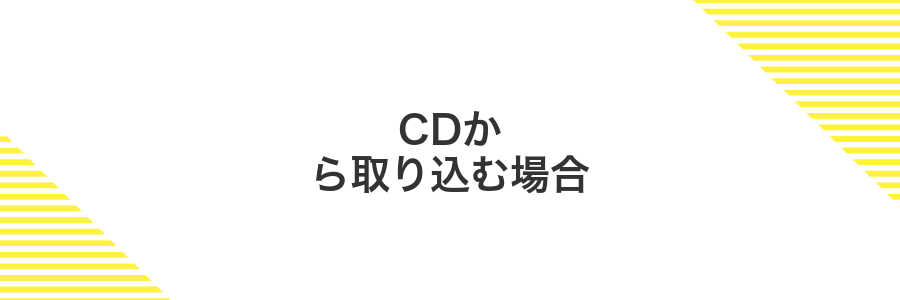 CDから取り込む場合