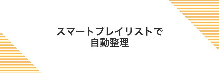 スマートプレイリストで自動整理