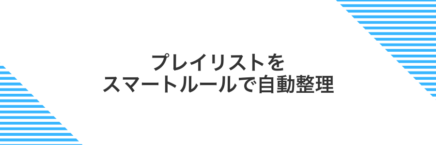 プレイリストをスマートルールで自動整理