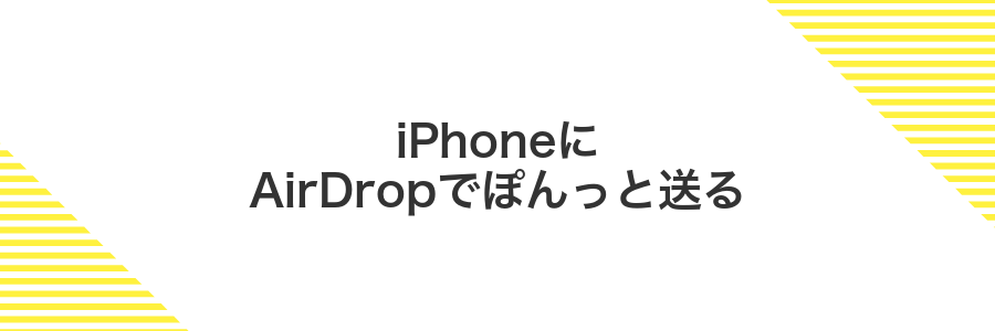 iPhoneにAirDropでぽんっと送る