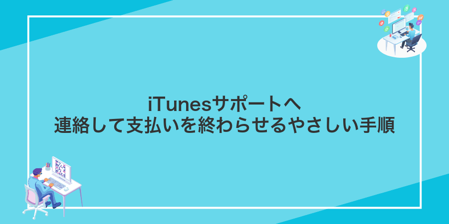 iTunesサポートへ連絡して支払いを終わらせるやさしい手順