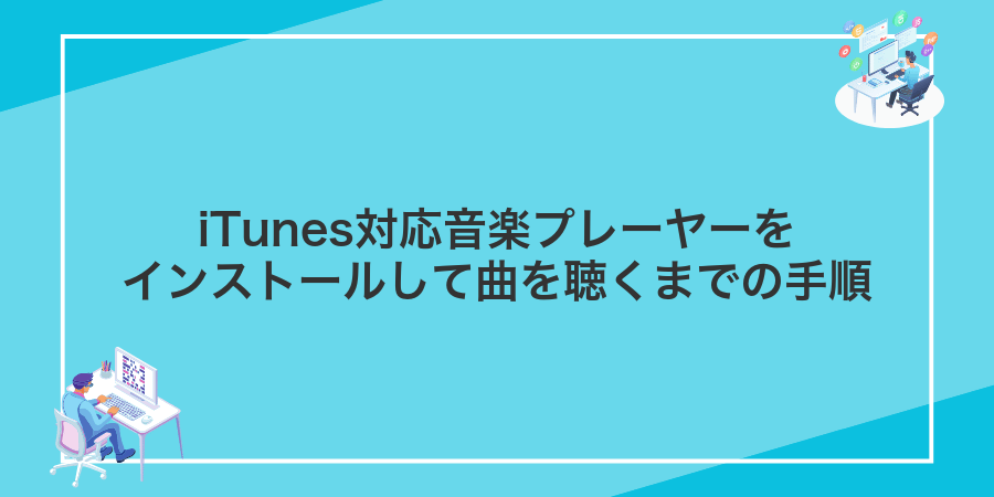 iTunes対応音楽プレーヤーをインストールして曲を聴くまでの手順