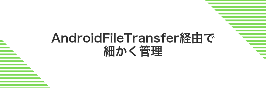 AndroidFileTransfer経由で細かく管理