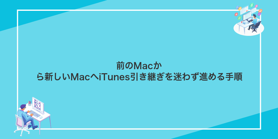 前のMacから新しいMacへiTunes引き継ぎを迷わず進める手順