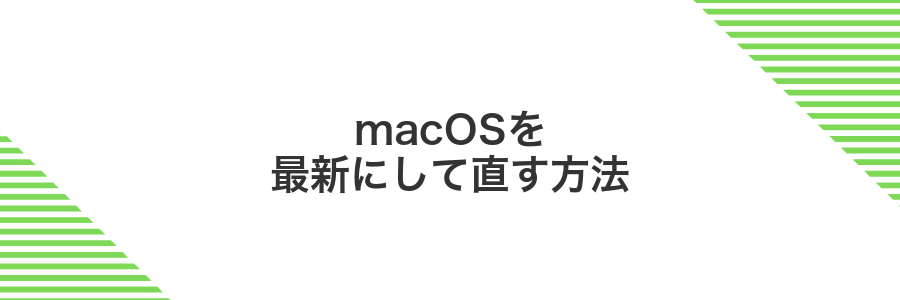 macOSを最新にして直す方法