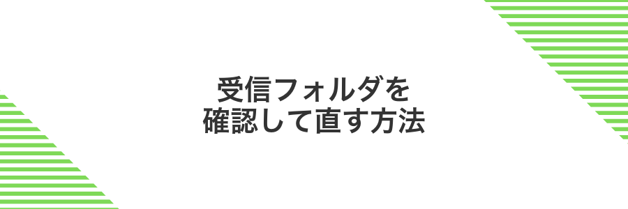 受信フォルダを確認して直す方法