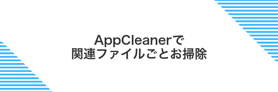 AppCleanerで関連ファイルごとお掃除